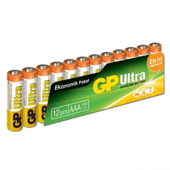 GP 24AU-12Lİ PAKET ALKALİN İNCE PİL (12Lİ FİYAT)