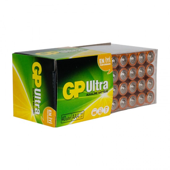 GP 24AU R03 Ultra Alkalin İnce Kalem AAA 40‘lı Paket Özellikleri