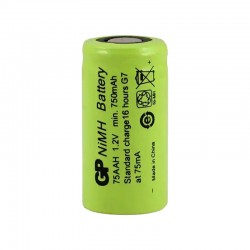 GP 75AAH 1.2V 750 MAH 2/3AA NI-MH DÜZ KAFA PİL