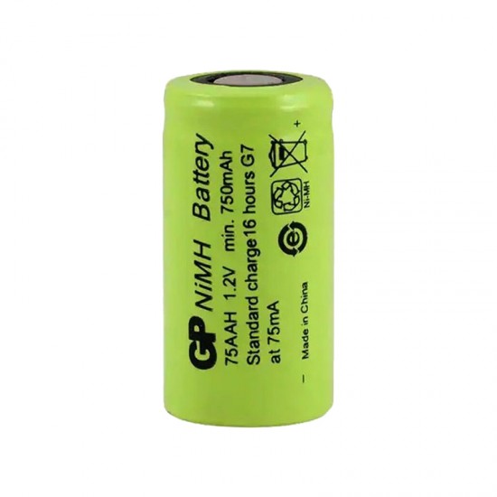 GP 75AAH 1.2V 750 MAH 2/3AA NI-MH DÜZ KAFA PİL