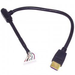 HDMI ŞASE KABLOLU (MİNİ HD'LER İÇİN KIRILAN UÇ) 16 PİNLİ 