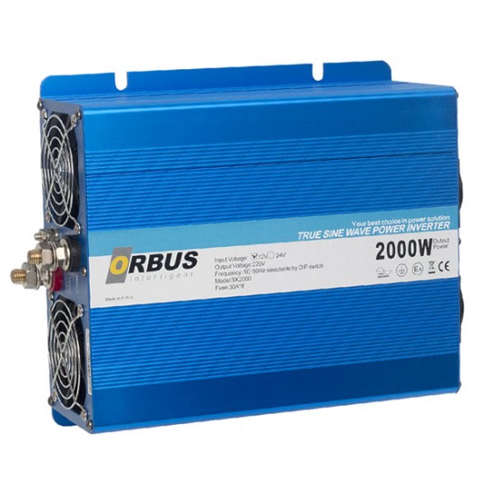 İNVERTER 2000W 12V ORBUS TAM SINUS INTELLIGENT