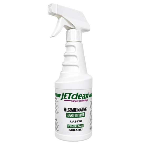 JETclean 500ml Jant Temizleme, Demir Tozu Sökücü ve Lastik Parlatıcı Sprey