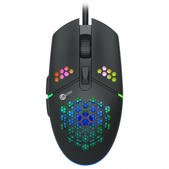 LENOVO LECOO MS105 3200 DPI 6 TUŞLU KABLOLU RGB LED AYDINLATMALI GAMING MOUSE