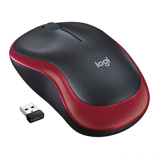 LOGITECH M185 KABLOSUZ KIRMIZI MOUSE