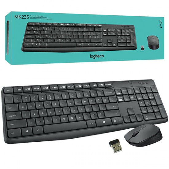 LOGITECH MK235 KABLOSUZ KLAVYE MOUSE SET