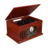 MagicVoice F39 Retro Vintage Çanta Pikap - CD - Kaset - Radyo - Bluetooth - AUX - USB Mp3 Çalar