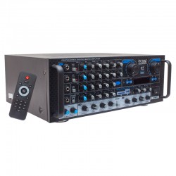 MAGICVOICE MV-550 2X100 WATT USB/SD/UK BALANS BT/FM 4 MİK. GİRİŞLİ 4 HOP. ÇIKIŞLI STREO TRAFOSUZ MIXER KÜP ANFİ