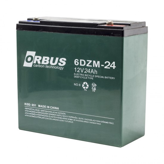 Orbus 12 Volt 22 Ah Elektrikli Bisiklet Aküsü