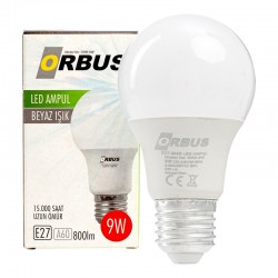 ORBUS ORB-9W E27 9 WATT 800 LÜMEN BEYAZ LED AMPÜL