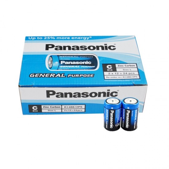 PANASONIC Manganez Orta Boy Pil 24Lü Paket