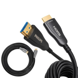 Philips SWR3019W/93 60 Metre 4K 60Hz AOC Fiber Optik HDMI Kablo Çinko Alaşım Gövde