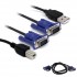 POWERMASTER KWM SWITCH KABLO 1.5 METRE VGA ERKEK/ERKEK + USB + PRINTER