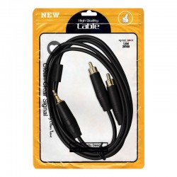 POWERMASTER LD387A 2X RCA ERKEK + 3.5 MM STEREO ERKEK 1.5 METRE KABLO