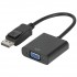 POWERMASTER PM-16261 DISPLAY PORT ERKEK TO VGA DİŞİ 10 CM ÇEVİRİCİ KABLO