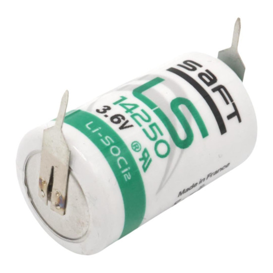 PowerMaster PM-25277 1/2AA LS 3.6 Volt Kısa Boy Puntalı Lityum Pil