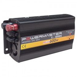 POWERMASTER PWR600-24 TEK DİJİTAL EKRAN 24 VOLT - 600 WATT MODIFIED SINUS WAVE INVERTER