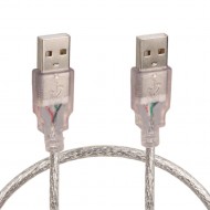 Powermaster PM-8609 Şeffaf 50 Cm Usb Erkek-Erkek Kablo