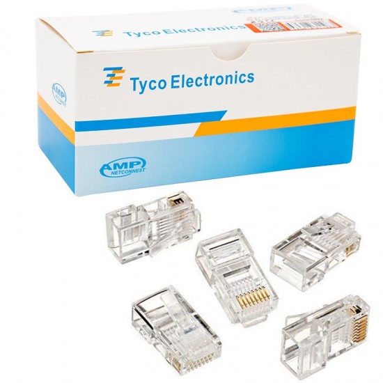 RJ45 CAT5/CAT6 UÇ 8P8C ELEKTROMER (100'LÜK PAKET)