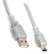 S-Link SL-UK53 USB 2.0 Şeffaf 3 Metre Mini 5 Pin Kablo 