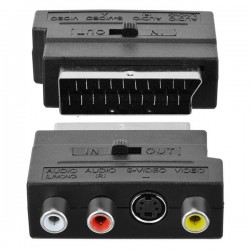 SCART ADAPTÖR SWICHLİ (İN-OUT) RC-25