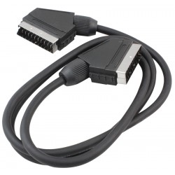 SCART SCART KABLO 3 METRE 7 MM SİYAH POŞETLİ POWERMASTER