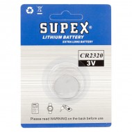 Supex CR2320 3 Volt Lityum Pil Tekli 
