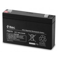 TTEC 6 VOLT 7 AMPER KURU AKÜ (151X35X94MM)