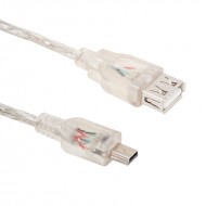 USB 5 PİN ERKEK-USB DİŞİ 1 METRE KABLO MAVİ PRIGE