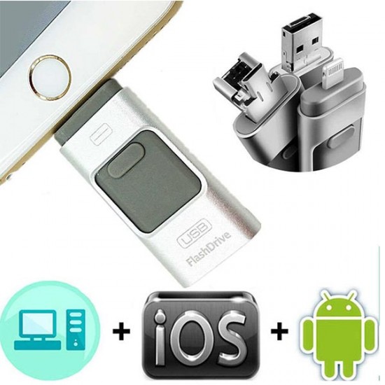 USB STORER 8 GB IPHONE OTG FLASH BELLEK * IOS/ANDROID/WINDOWS MOBILE