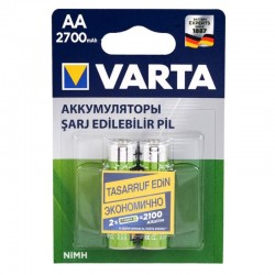 VARTA NI-MH 1.2 VOLT - 2700 MAH HR6 AA ŞARJLI 2Lİ KALEM PİL