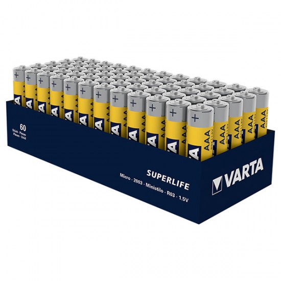 Varta Superlife Çinko AAA Ince Kalem Pil 60'lı Paket