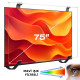 Weko WK-29929 75" Mavi Işık Filtreli TV Ekran Koruyucu Darbeye Dayanıklı 2mm Optik Difüzörlü