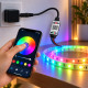 ZMR 665 Bluetooth 12V 24V 12A RGB Şerit LED Dimmer Kontrol Cihazı